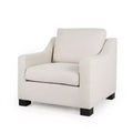 GDFStudio Quran Contemporary Fabric Club Chair with Sloped Arms
