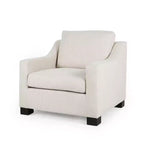 GDFStudio Quran Contemporary Fabric Club Chair with Sloped Arms