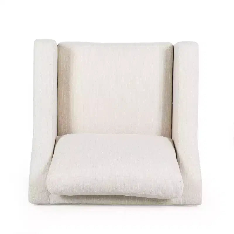 Quran Contemporary Fabric Club Chair with Sloped Arms