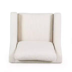 Quran Contemporary Fabric Club Chair with Sloped Arms