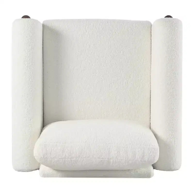 Chester Modern Indoor Oversized Teddy Fabric Upholstered Club Chair