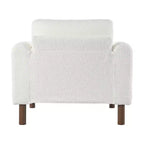 Chester Modern Indoor Oversized Teddy Fabric Upholstered Club Chair