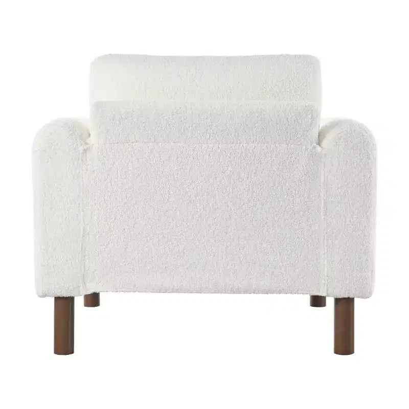 Chester Modern Indoor Oversized Teddy Fabric Upholstered Club Chair