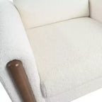 Chester Modern Indoor Oversized Teddy Fabric Upholstered Club Chair