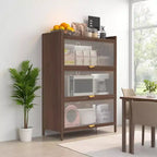 Metal Flip-Door Cabinet, Ample Storage, for Bedroom, Office, Living Room, Hallway, Entryway