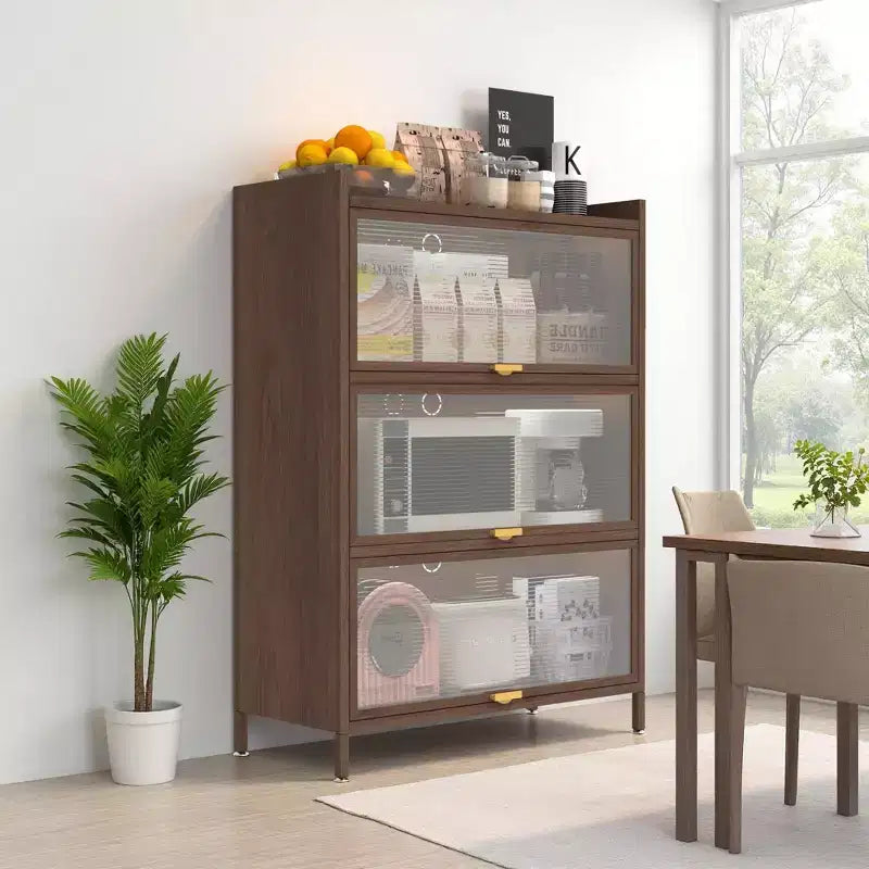 Metal Flip-Door Cabinet, Ample Storage, for Bedroom, Office, Living Room, Hallway, Entryway