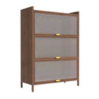Metal Flip-Door Cabinet, Ample Storage, for Bedroom, Office, Living Room, Hallway, Entryway