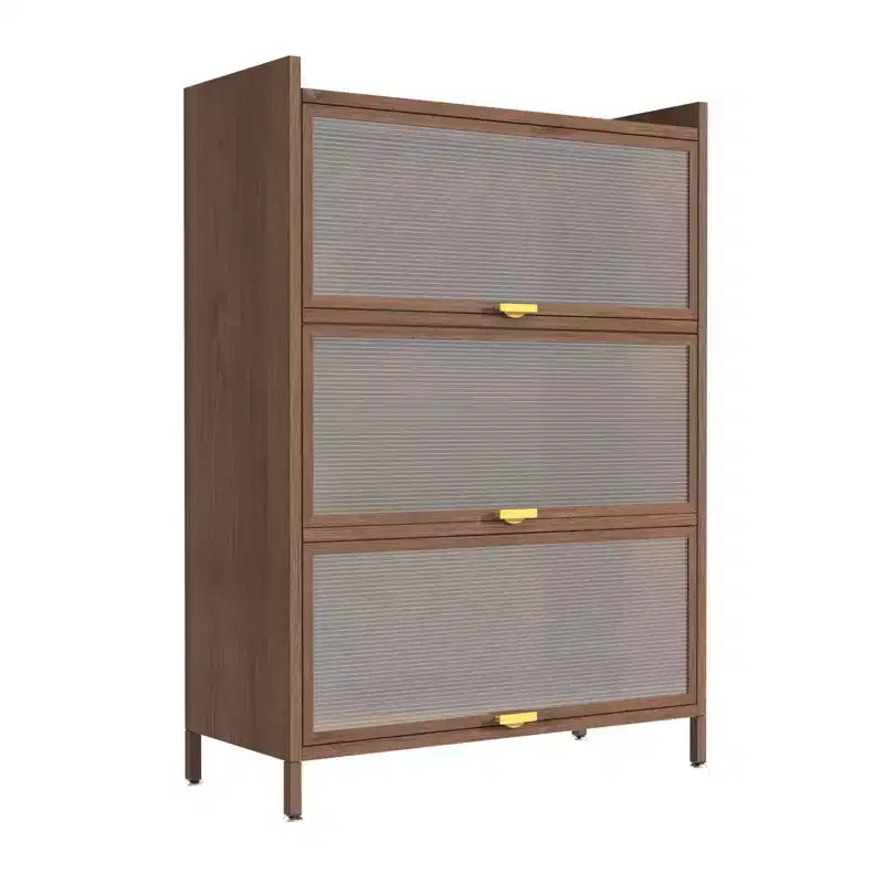 Metal Flip-Door Cabinet, Ample Storage, for Bedroom, Office, Living Room, Hallway, Entryway