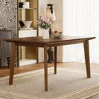 Mesa de comedor de madera rústica Crawford Farmhouse de 47 pulgadas
