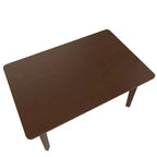 Mesa de comedor de madera rústica Crawford Farmhouse de 47 pulgadas