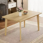 Mesa de comedor de madera rústica Crawford Farmhouse de 47 pulgadas