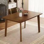 Mesa de comedor de madera rústica Crawford Farmhouse de 47 pulgadas