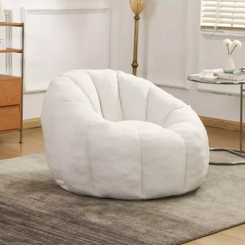 YOSIMFUR Bean Bag Chair, Bean Bag Sofa Chair with Armrests Stuffed High-Density Foam, Lazy Sofa Comfy Chairs BeanBag Chair for Adults in Living Room