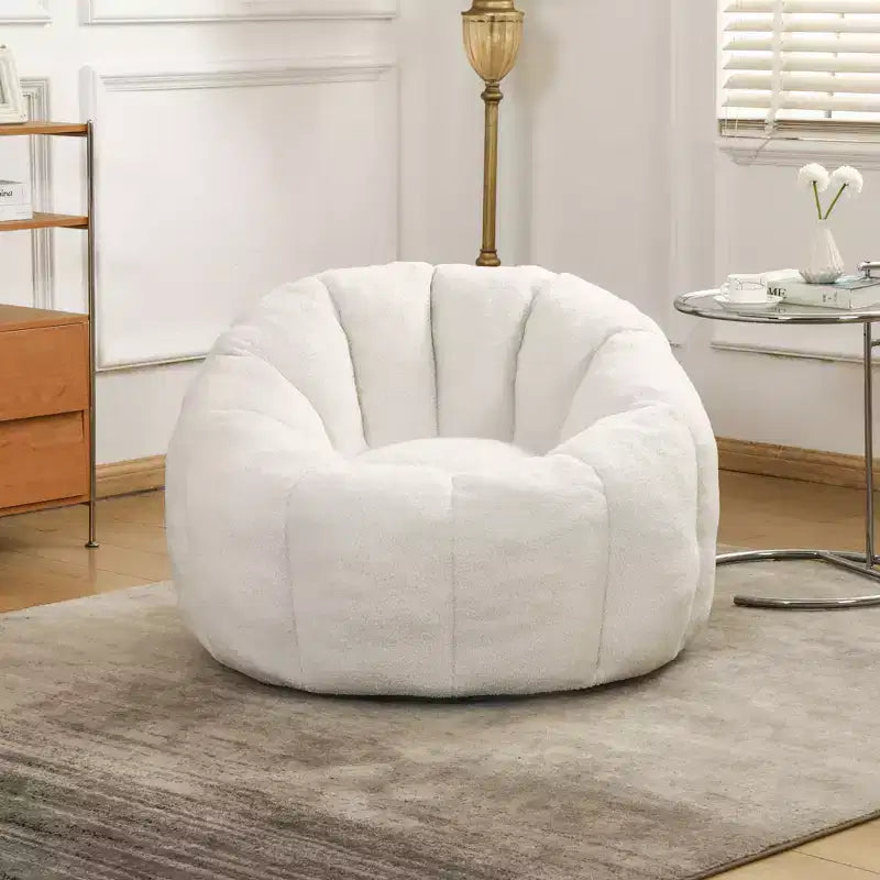 Bean Bag Chair, Bean Bag Sofa Chair with Armrests Stuffed High-Density Foam, Lazy Sofa Comfy Chairs BeanBag Chair for Adults in Living Room