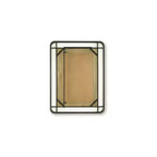 Signature Design by Ashley Beelman Industrial Wall Accent Mirror with Wood and Metal Frame