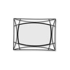 Wall Accent Mirror with Black Finish Metal Frame