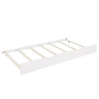 Twin Size House Bed with Trundle Kids Bed with Shelf for Bedroom White