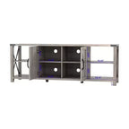68 TV Stand with Storage Cabinets Open Shelves Rustic Style Particle Board TV Console Entertainment Center for TV Up to 78 Inches