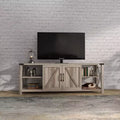 68 TV Stand with Storage Cabinets Open Shelves Rustic Style Particle Board TV Console Entertainment Center for TV Up to 78 Inches