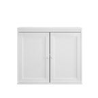 Kitchen Storage Cabinet with Double Doors, Adjustable Shelves, Modern White Sideboard Buffet for Dining Room or Living Room, Anti-Tip Kit