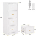 Archivador, Archivador vertical con 4 cajones de almacenamiento