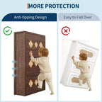 3-Drawer Flip Shoe Cabinet with Floral Pattern - Slim Freestanding Organizer for Entryway Hallway