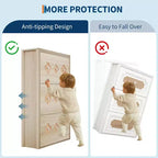 3-Drawer Flip Shoe Cabinet with Floral Pattern - Slim Freestanding Organizer for Entryway Hallway
