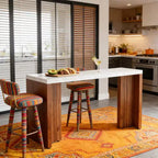Mesa alta de bar moderna de 55" de mármol sintético