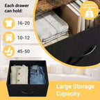 3-Drawer Nightstand Storage Cabinet with Metal Frame & Waterproof Wood Top, Anti-Tip, Adjustable Feet