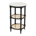 Storied Home Round End Table Black