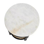 Round End Table Black