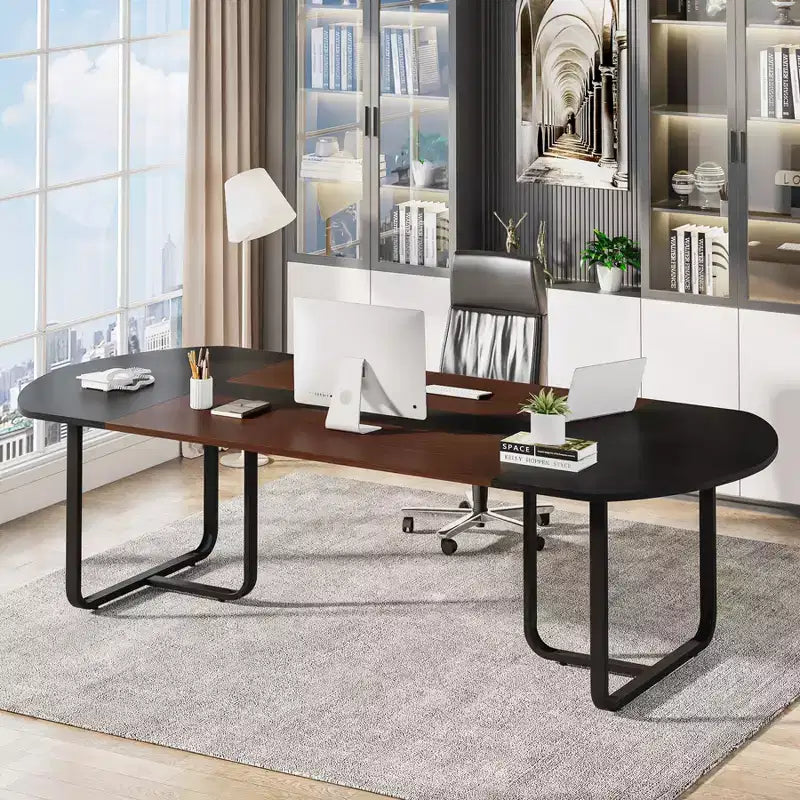 70.86 Modern Oval Executive Computer Desk