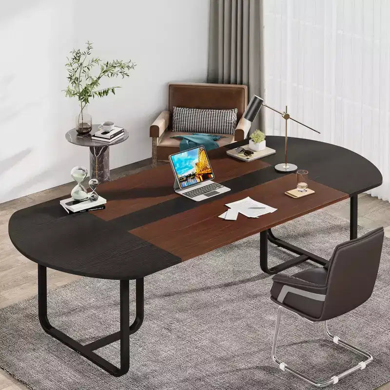 70.86 Modern Oval Executive Computer Desk