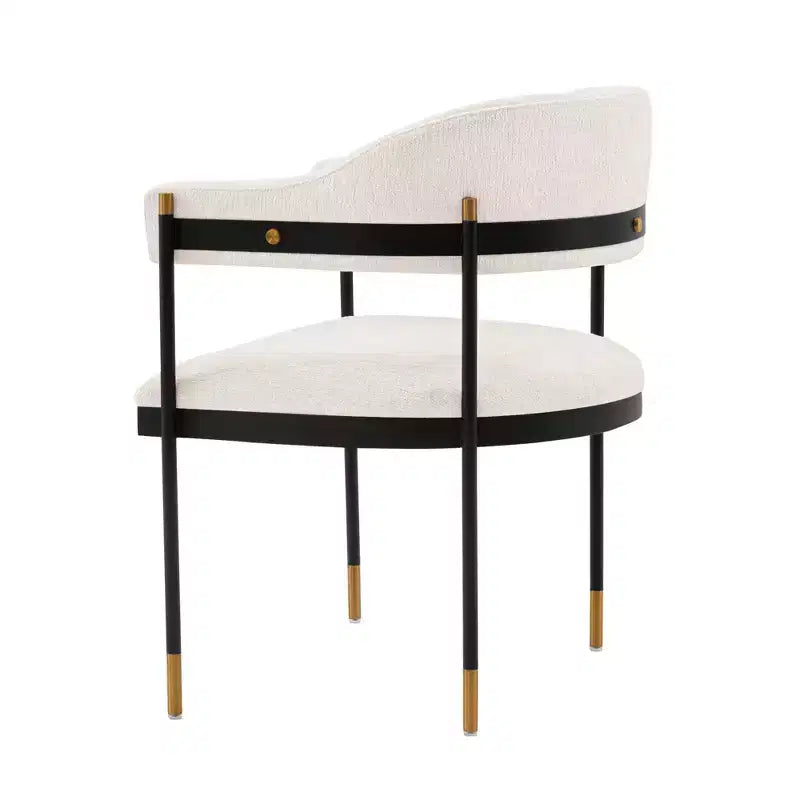 Lia Modern Boucle Upholstered Dining Armchair