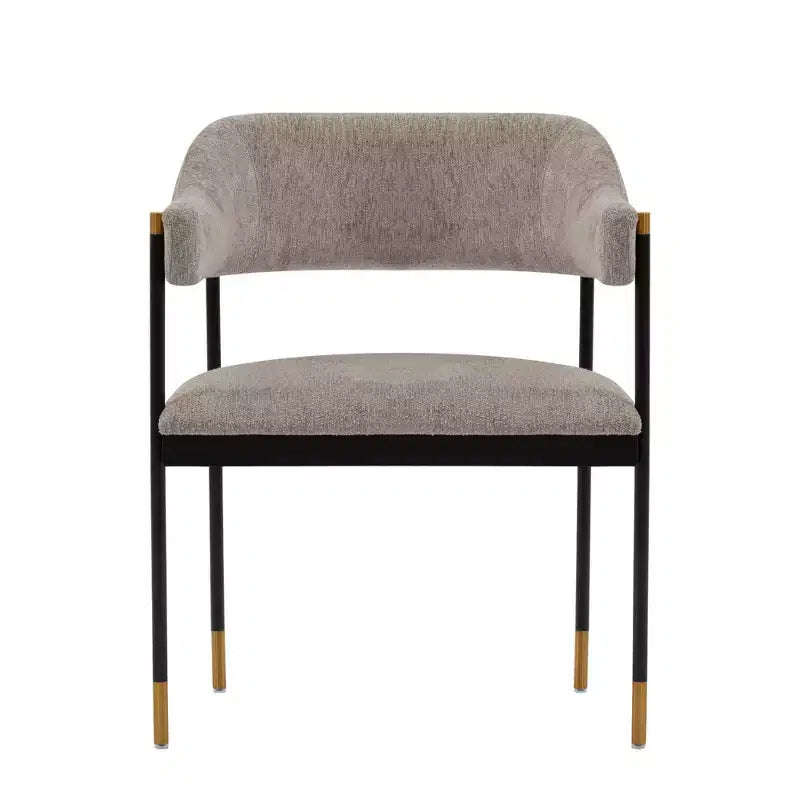 Lia Modern Boucle Upholstered Dining Armchair