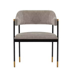Lia Modern Boucle Upholstered Dining Armchair