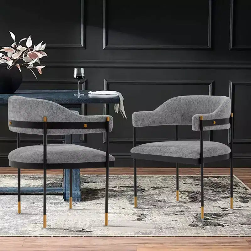 Lia Modern Boucle Upholstered Dining Armchair