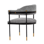 Lia Modern Boucle Upholstered Dining Armchair