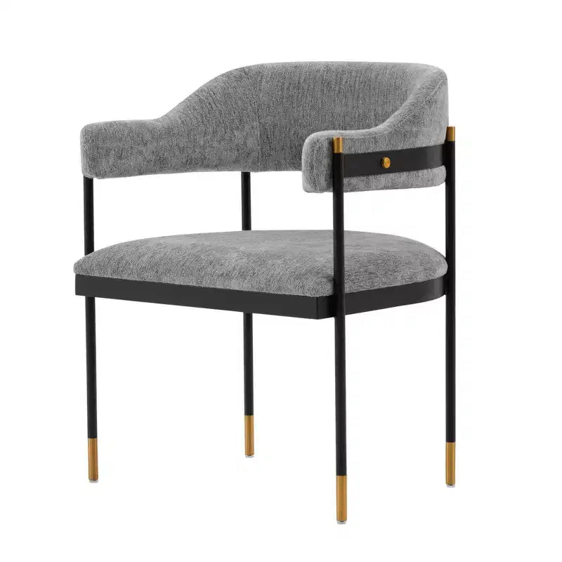 Lia Modern Boucle Upholstered Dining Armchair