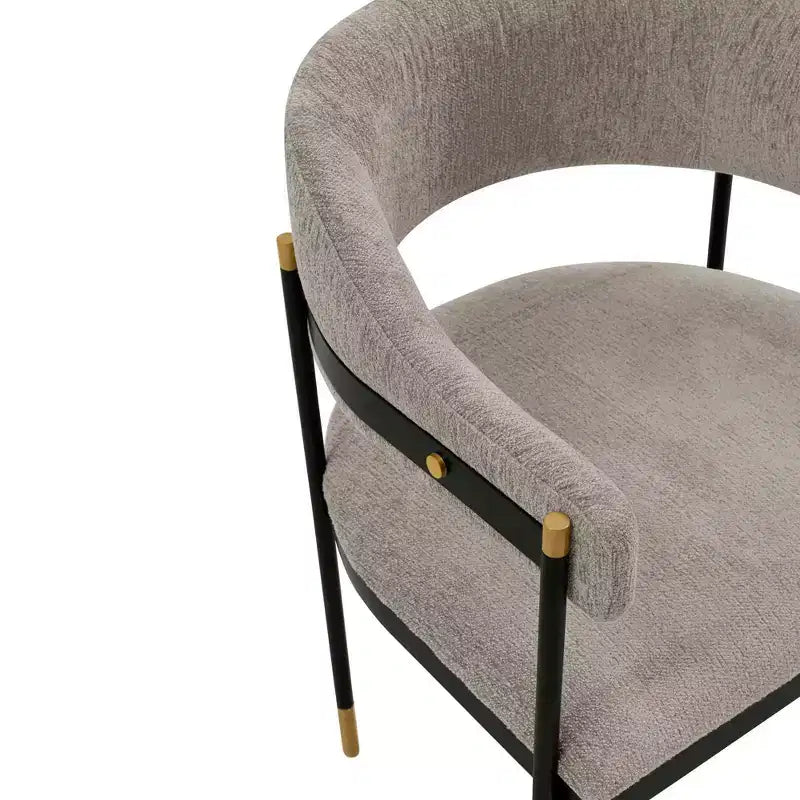 Lia Modern Boucle Upholstered Dining Armchair