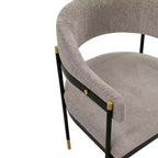 Lia Modern Boucle Upholstered Dining Armchair