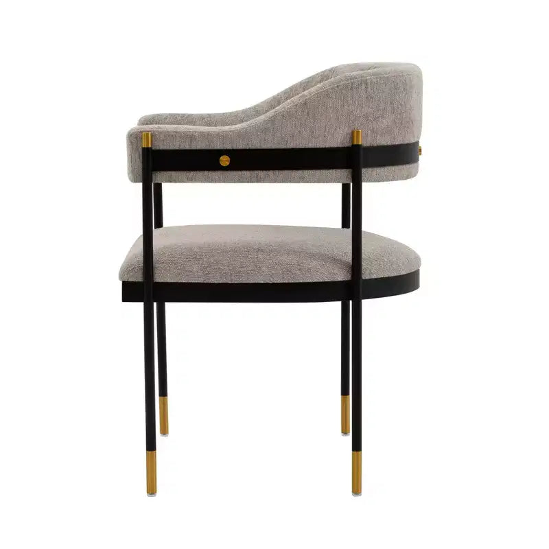 Lia Modern Boucle Upholstered Dining Armchair