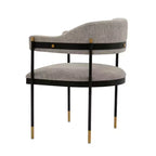 Lia Modern Boucle Upholstered Dining Armchair