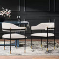 Lia Modern Boucle Upholstered Dining Armchair