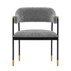 Lia Modern Boucle Upholstered Dining Armchair