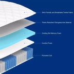 12 Inch Gel memory foam mattress