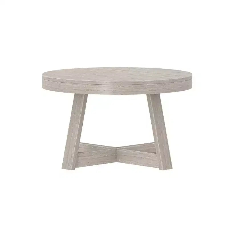 Mesa de centro redonda clásica de madera maciza, 30, mesa de granja para sala de estar