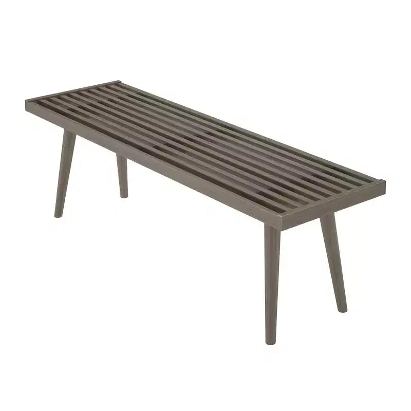 Entryway Bench, Solid Wood End of Bed Bench for Bedroom, Hallway, Porch, 56.25