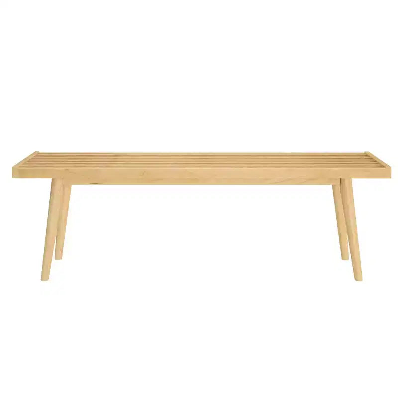 Entryway Bench, Solid Wood End of Bed Bench for Bedroom, Hallway, Porch, 56.25