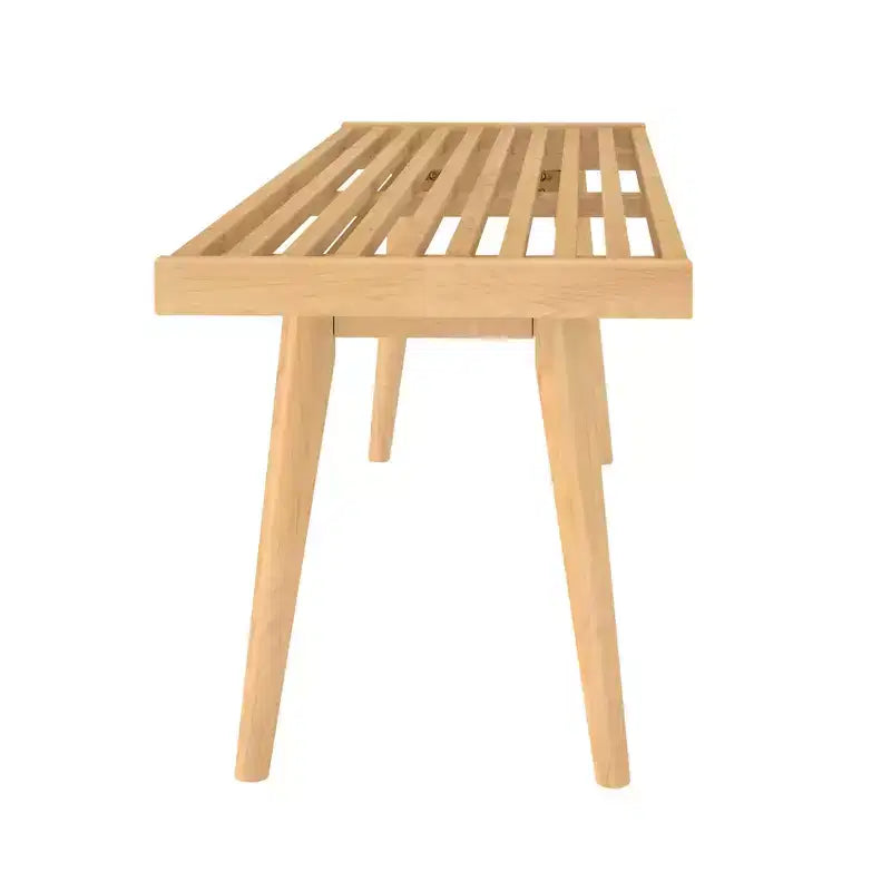 Entryway Bench, Solid Wood End of Bed Bench for Bedroom, Hallway, Porch, 56.25